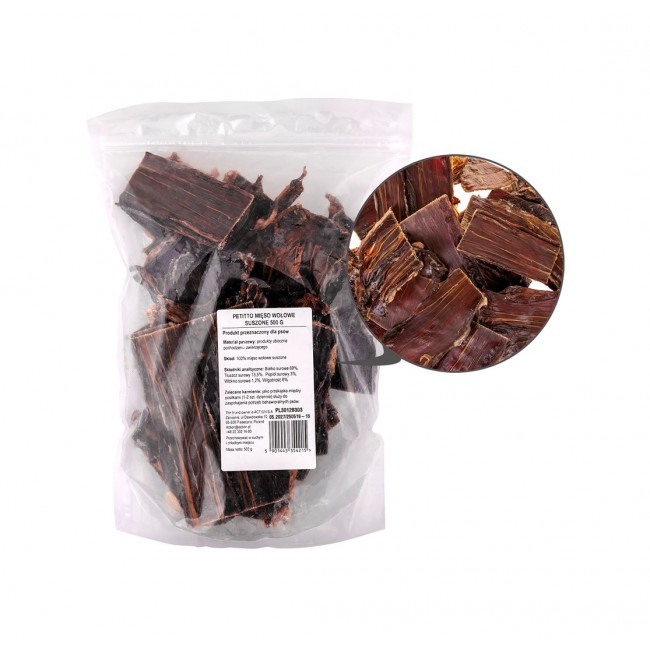 PETITTO Dried beef - dog treat - 500g