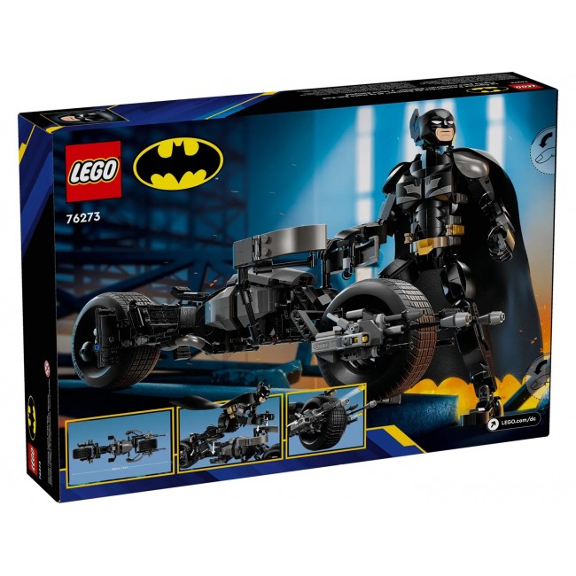 LEGO BATMAN 76273 Batman Construction Figure and the Bat-Pod Bike LEGO BATMAN 76273 Batman Construction Figure and the Bat-Pod Bike