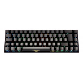 Deltaco Gaming GAM-100-DE keyboard USB + RF Wireless + Bluetooth QWERTZ German Black