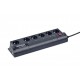 EnerGenie EG-PMS2 surge protector Black 6 AC outlet(s) 220 230