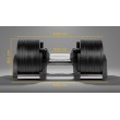 REBEL ACTIVE Cast iron automatic dumbbell 36kg, 2kg increments