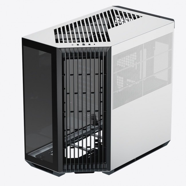 PC Case APNX V1, Midi-Tower, ATX, black / white