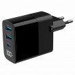 Gembird TA-UC-PDQC30LCD-BK-02 mobile device charger Universal Black AC Fast charging Indoor Gembird TA-UC-PDQC30LCD-BK-02 mobile device charger Universal Black AC Fast charging Indoor