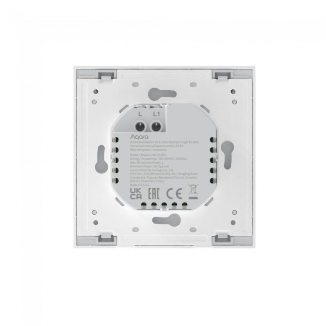 Aqara WS-EUK01 light switch Polycarbonate (PC) White