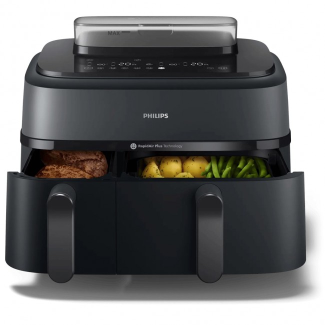 Philips 5000 series NA550/00 fryer Double 9 L Stand-alone 2750 W Hot air fryer Black