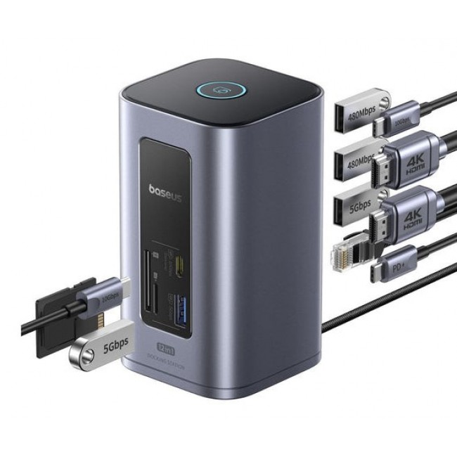 Baseus B00568103813-00 mobile device dock station Universal Blue Baseus B00568103813-00 mobile device dock station Universal Blue