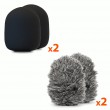 Lavalier microphone set Micro-Mic Duo MT416