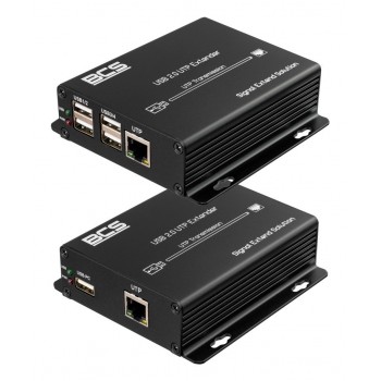 BCS BCS-UTP-4USB-SET(2) AV extender AV transmitter & receiver Black