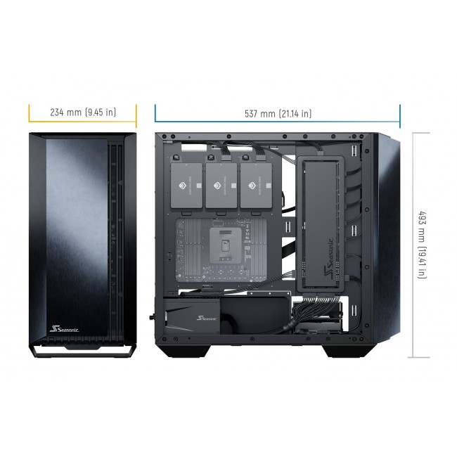 Seasonic SYNCRO Q704 + DGC-750W Midi Tower Black Seasonic SYNCRO Q704 + DGC-750W Midi Tower Black