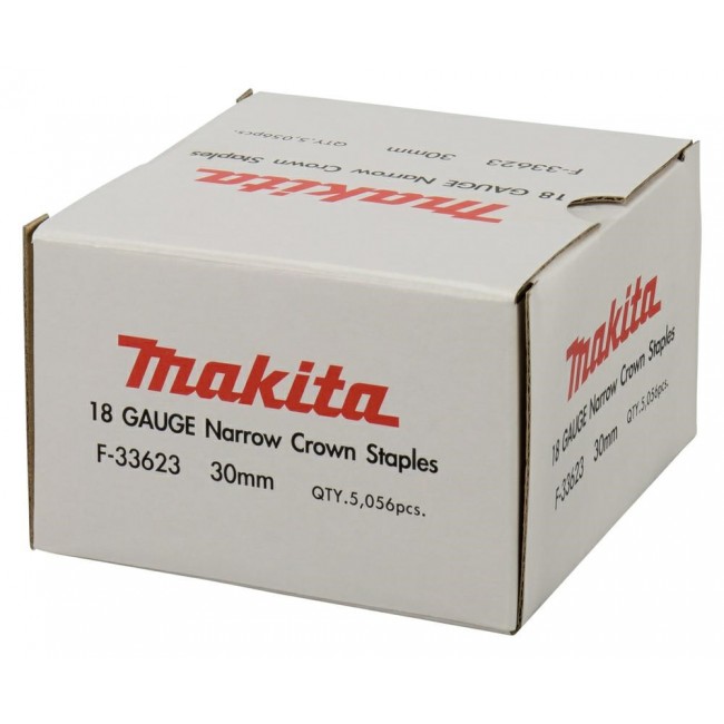 MAKITA STAPLES 18GA 5,7x30mm /5056pcs. GALVANIZED MAKITA STAPLES 18GA 5,7x30mm /5056pcs. GALVANIZED