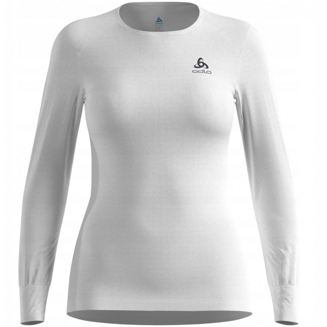 Odlo BL TOP crew neck l/s ACTIVE WARM ECO women's T-shirt, size M, white Odlo BL TOP crew neck l/s ACTIVE WARM ECO women's T-shirt, size M, white