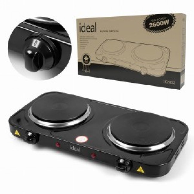 IDEAL 2-plate electric cooker, max power 2600 W