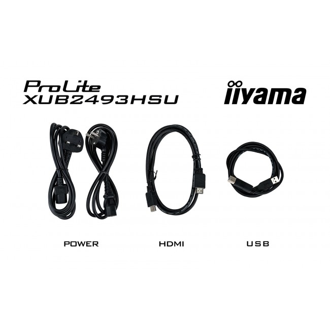LED Monitor Iiyama ProLite XUB2493HSU-B7 - 24 - Flat screen - 60.5 cm LED Monitor Iiyama ProLite XUB2493HSU-B7 - 24 - Flat screen - 60.5 cm
