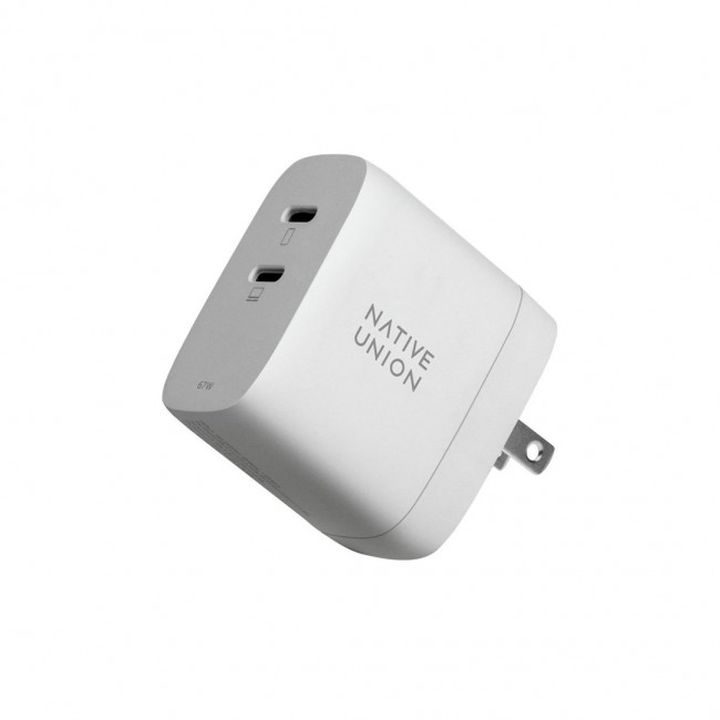 Native Union FAST-PD67-WHT-INT mobile device charger Laptop, Smartphone, Tablet White AC Fast charging Indoor