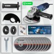 Angle grinder 125 mm 850 W + 10 discs W27477 WUBER