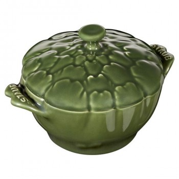 Mini Cocotte Ceramic Round Artichoke Staub - Green, 470 ml
