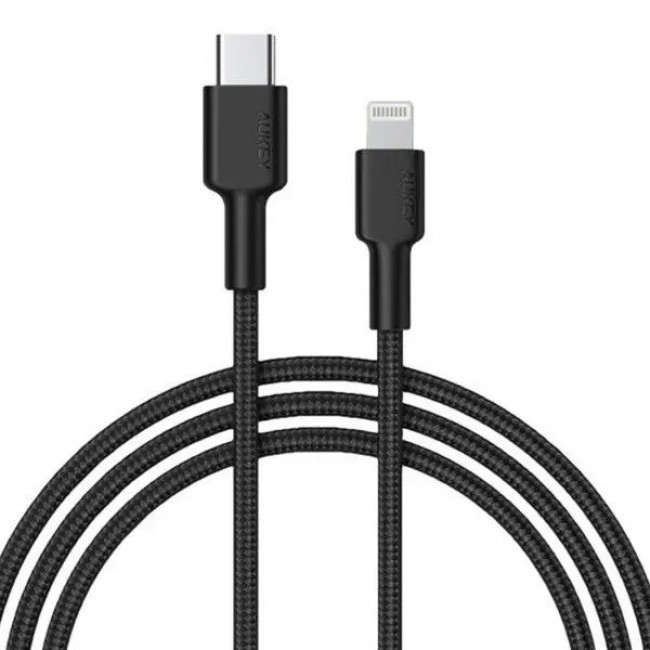 AUKEY CABLE USB-C - LIGHTNING MFI 27W BRAIDED 1.8M