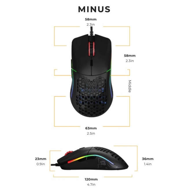 Glorious Gaming Glorious Model O- Mouse Regular (Black) Glorious Gaming Glorious Model O- Mouse Regular (Black)