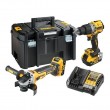 DeWalt DCK2026P2T-QW Combo set DCD805 + DCG405, 18 V XR 2 5.0 Ah black, yellow