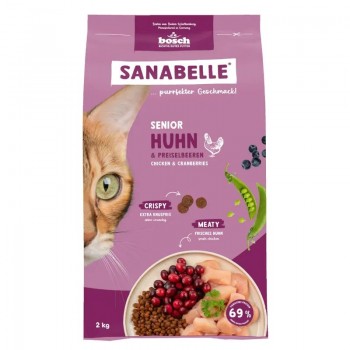 BOSCH Sanabelle Senior chicken & cranberries - dry cat food - 2kg
