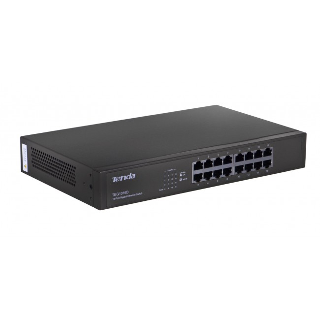 Tenda 16-port Gigabit Ethernet Switch Unmanaged Blue Tenda 16-port Gigabit Ethernet Switch Unmanaged Blue