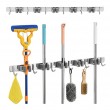 Maclean wall-mounted organizer for garden tools and mops, steel, with hooks, max. load 20 kg, width 60 cm, MC-185 Maclean wall-mounted organizer for garden tools and mops, steel, with hooks, max. load 20 kg, width 60 cm, MC-185