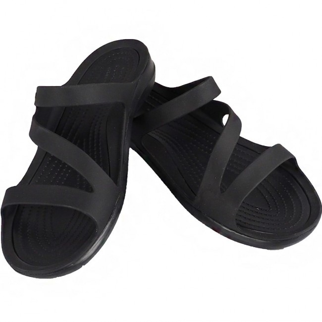 Women's flip-flops Crocs Swiftwater Sandal W black 203998 060 36-37
