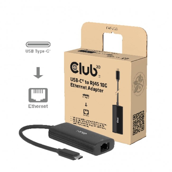 CLUB3D CAC-2531 laptop dock/port replicator Wired USB 3.2 Gen 1 (3.1 Gen 1) Type-C Black