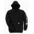Carhartt Mid Signature Sleeve Logo Hoodie Black