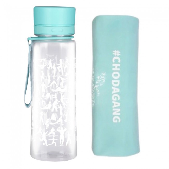 BeACTIVE Lagoon Water bottle and towel