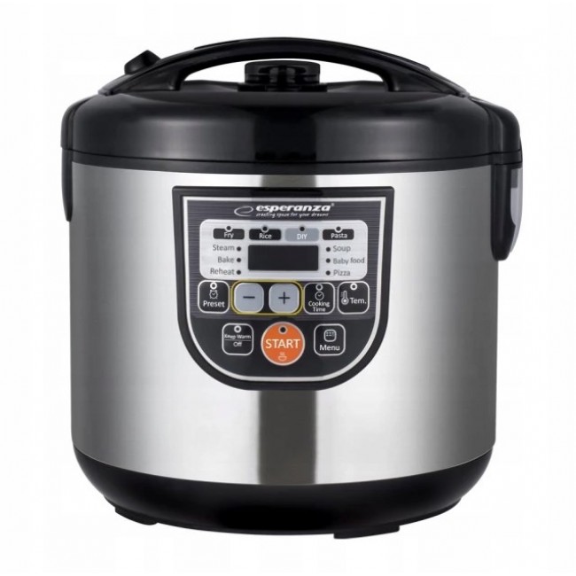 Esperanza EKG011 multi cooker 5 L 860 W Black, Stainless steel Esperanza EKG011 multi cooker 5 L 860 W Black, Stainless steel
