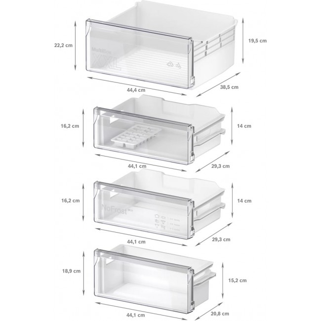 Bosch Serie 2 KIN96NSE0 fridge-freezer Built-in 290 L E White Bosch Serie 2 KIN96NSE0 fridge-freezer Built-in 290 L E White