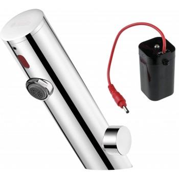 Touchless washbasin mixer with temperature control - 4xAA