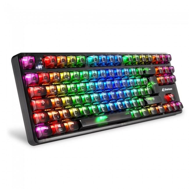 Sharkoon SGK70W keyboard Gaming USB QWERTZ German Black Sharkoon SGK70W keyboard Gaming USB QWERTZ German Black