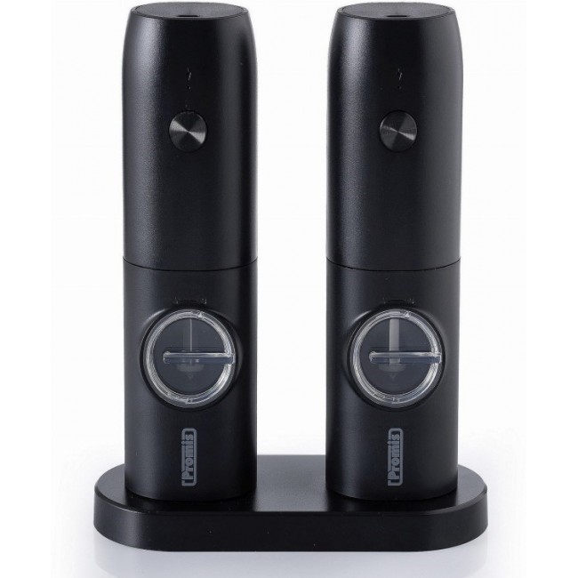 PROMIS Set of pepper and salt mills with stand MP35X2