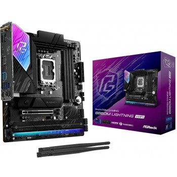 Asrock B860M Lightning WiFi Intel B860 LGA 1851 (Socket V1) micro ATX