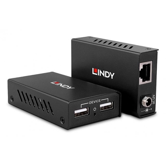 Lindy 100m 2 Port USB 2.0 Cat. 6 Extender Lindy 100m 2 Port USB 2.0 Cat. 6 Extender
