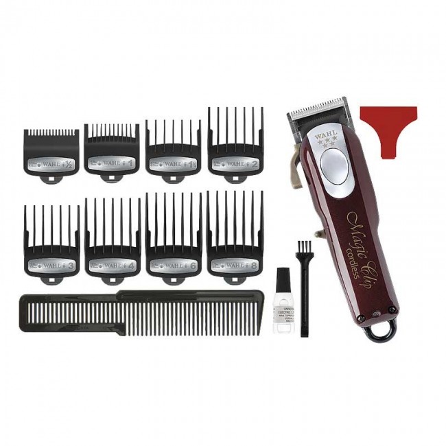 Cordless Magic Clip, burgundy, steel 4cm