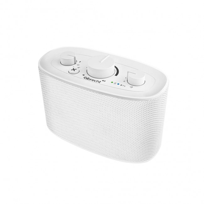 Albrecht Klaro Stereo portable speaker White 4 W