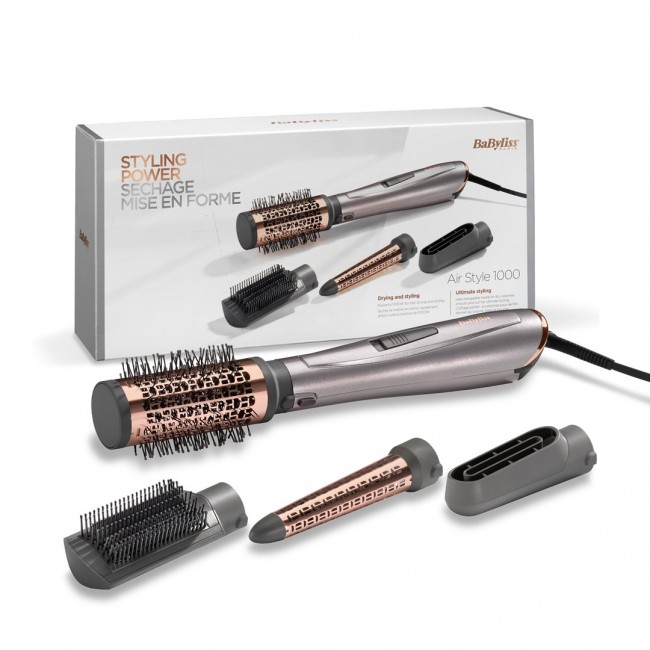 BaByliss Air Style 1000 Hair styling kit Warm Black, Copper, Palladium 1000 W 98.4 BaByliss Air Style 1000 Hair styling kit Warm Black, Copper, Palladium 1000 W 98.4