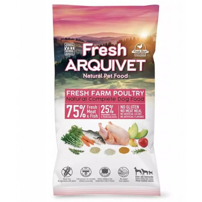 ARQUIVET Fresh Chicken and fish - dry dog food - 100g