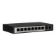 Extralink PoE Switch CERES 8x 100Mb/s PoE/PoE+, 2x RJ45 Uplink 100Mb/s, 96W