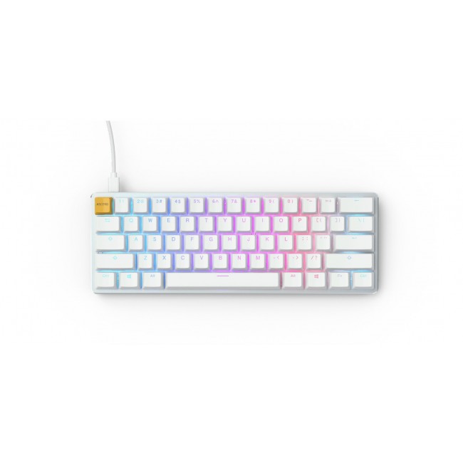 Glorious PC Gaming Race GMMK keyboard USB QWERTY US International Silver, White Glorious PC Gaming Race GMMK keyboard USB QWERTY US International Silver, White