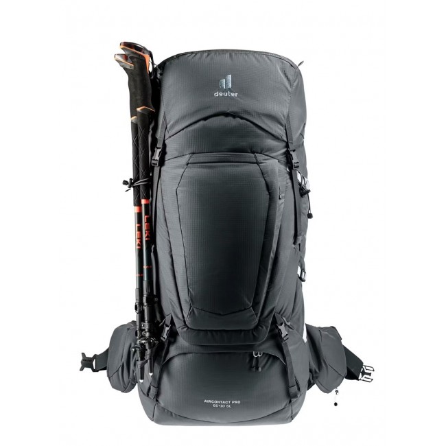 Deuter Aircontact Pro 65+10 SL Women's hiking backpack Graphite Deuter Aircontact Pro 65+10 SL Women's hiking backpack Graphite