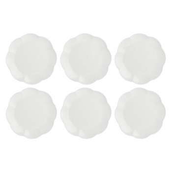 Set of 6 Villadeifiori dinner plates - White, 26 cm