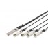 Digitus 40G QSFP+ to 4XSFP+ Direct Attach Cable 1m