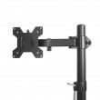 Maclean MC-967 Double Vertical Monitor Desk Mount Screen Holder max VESA 100x100, 13-27