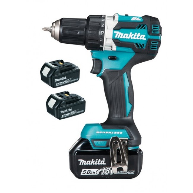 Makita DDF484RT3J drill 2000 RPM 1.8 kg Black, Blue, Silver