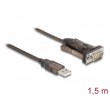 DeLOCK Adapter USB 2.0 Type-A to 1 x Serial RS-232 D-Sub 9 pin male with screws 1.5 m