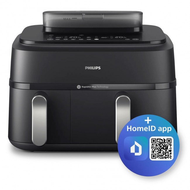 Philips 5000 series NA550/00 fryer Double 9 L Stand-alone 2750 W Hot air fryer Black